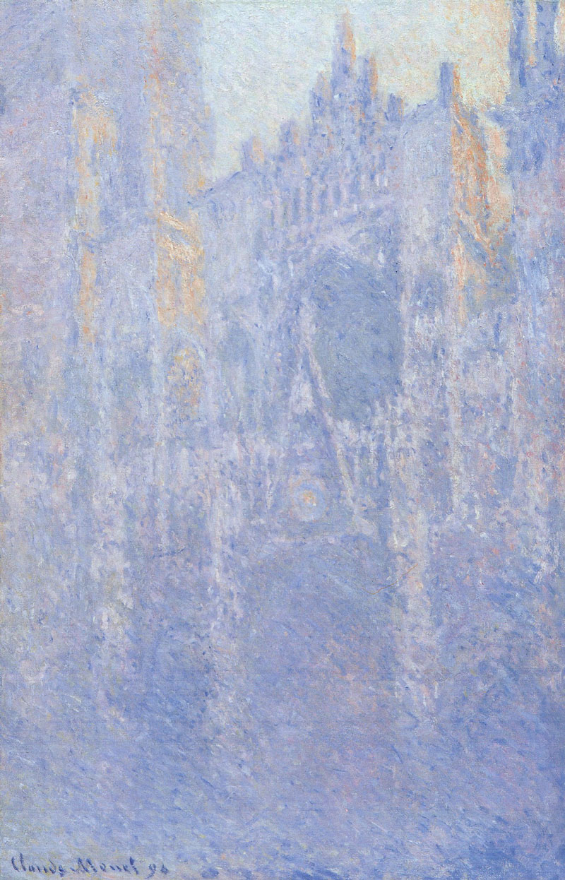 図：「ルーアン大聖堂（朝）」1892-1894年・クロード・モネ
